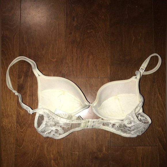 Retl$495 Ivory Luxe La Perla Push up bra lace tulle 32B - Picture 2 of 7
